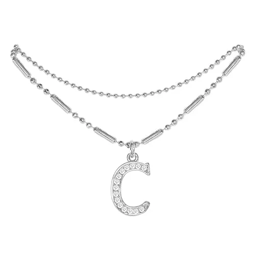 Initial Anklet Silver