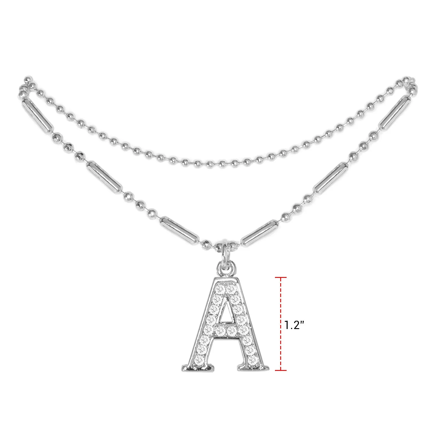 Initial Anklet Silver