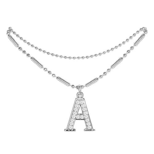 Initial Anklet Silver