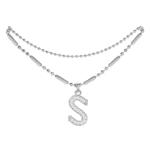 Initial Anklet Silver