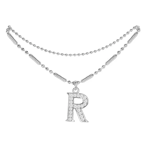 Initial Anklet Silver