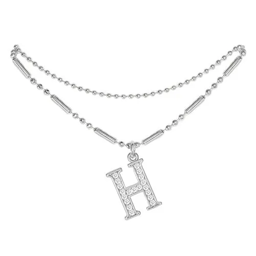 Initial Anklet Silver