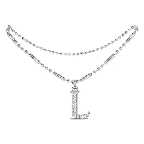 Initial Anklet Silver