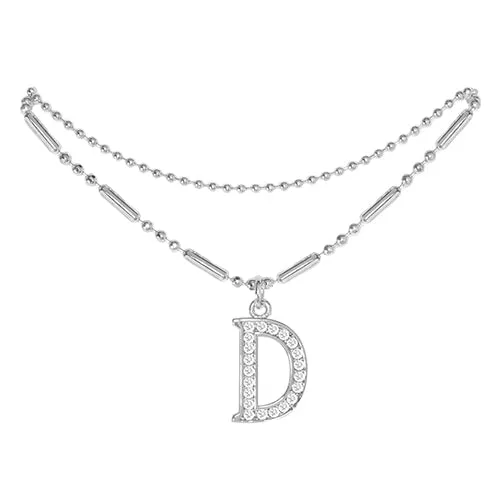 Initial Anklet Silver