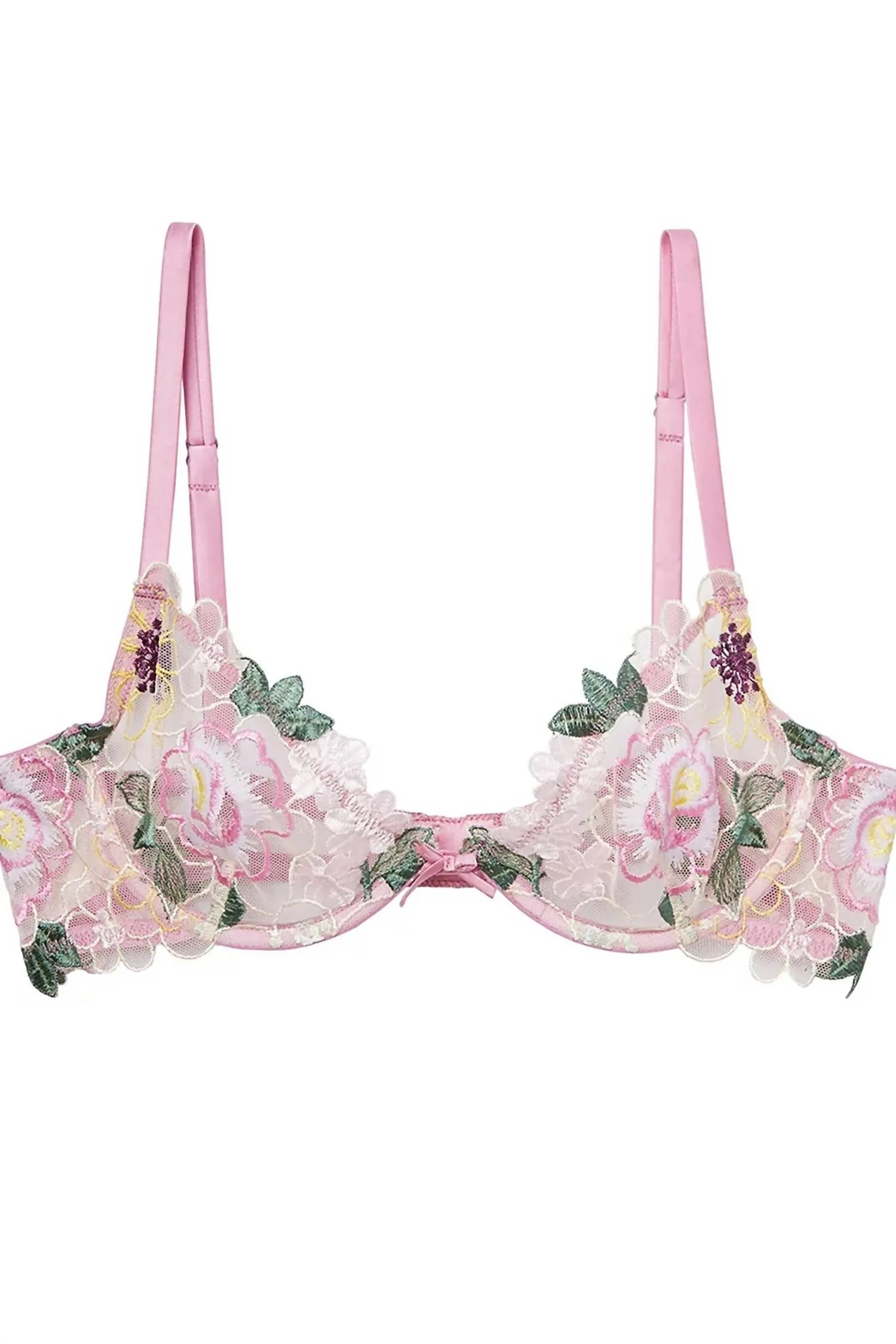 Jardin Embroidery Demi Bra In Bisou