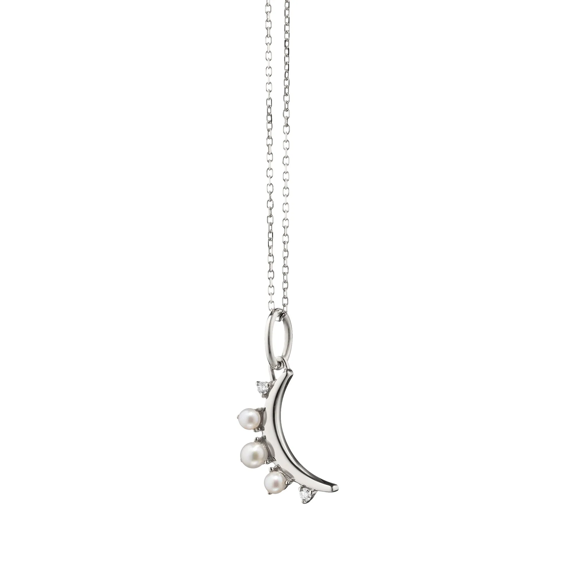 June Pearl "Moon" Sterling Silver Birthstone Necklace