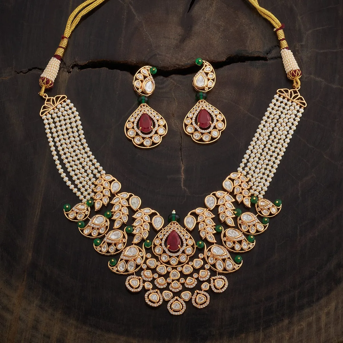 Kundan Necklace 164012