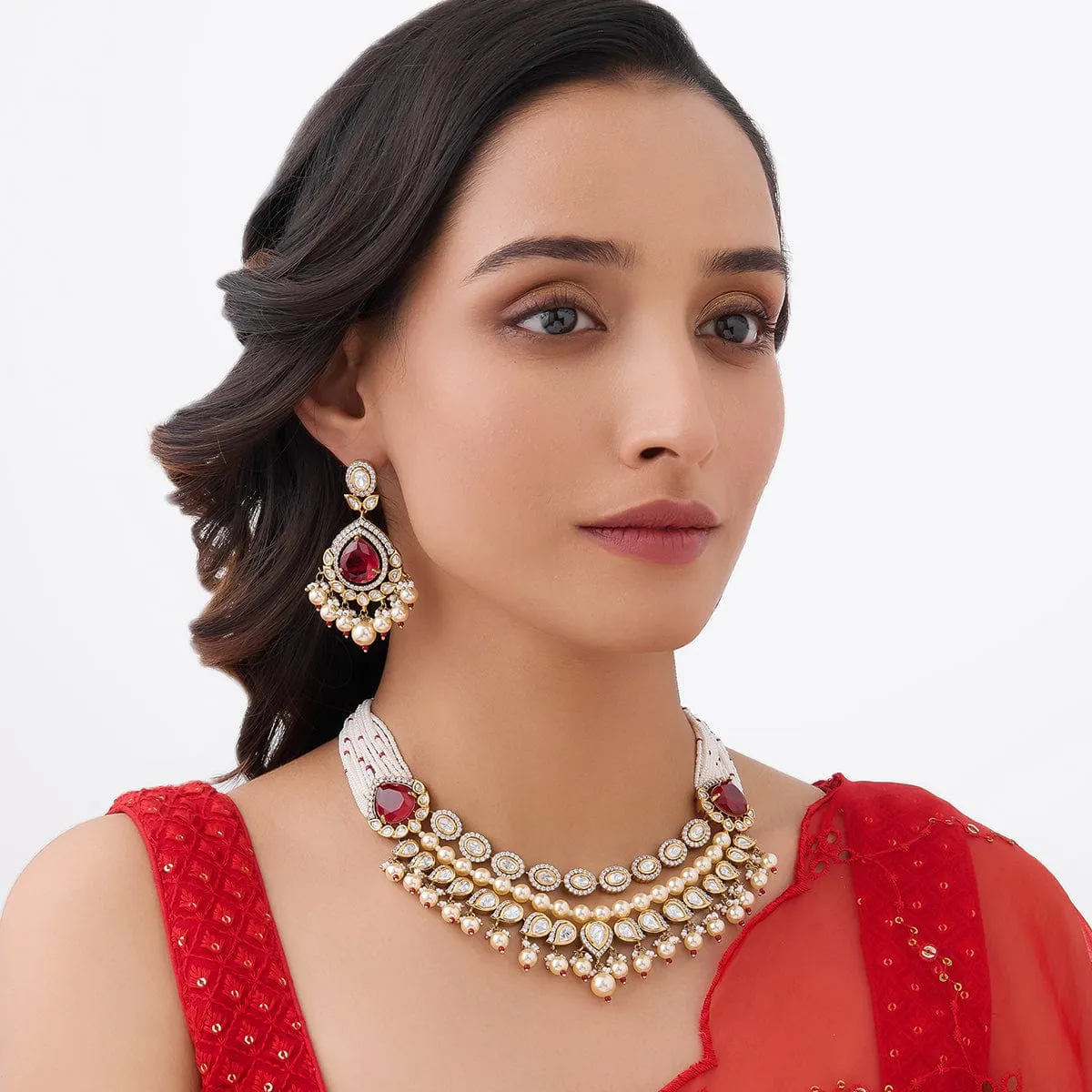 Kundan Necklace 164016