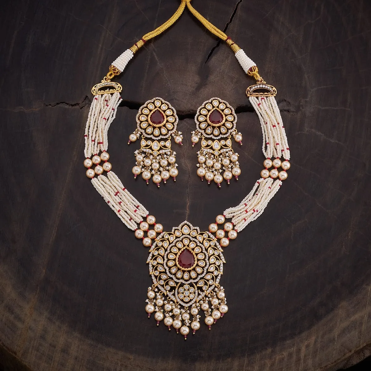 Kundan Necklace 165818