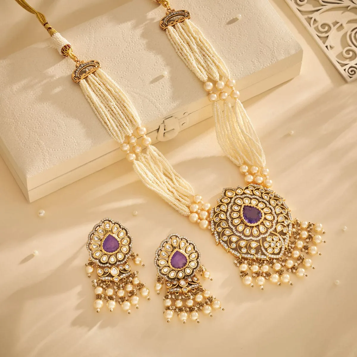 Kundan Necklace 165818