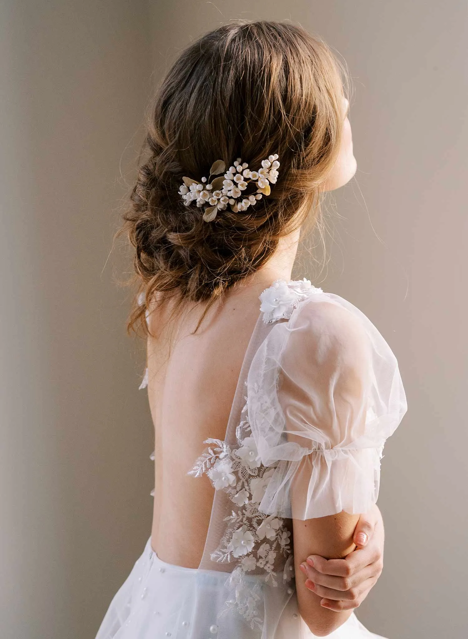 Lilac branch bridal headpiece - Style #2474