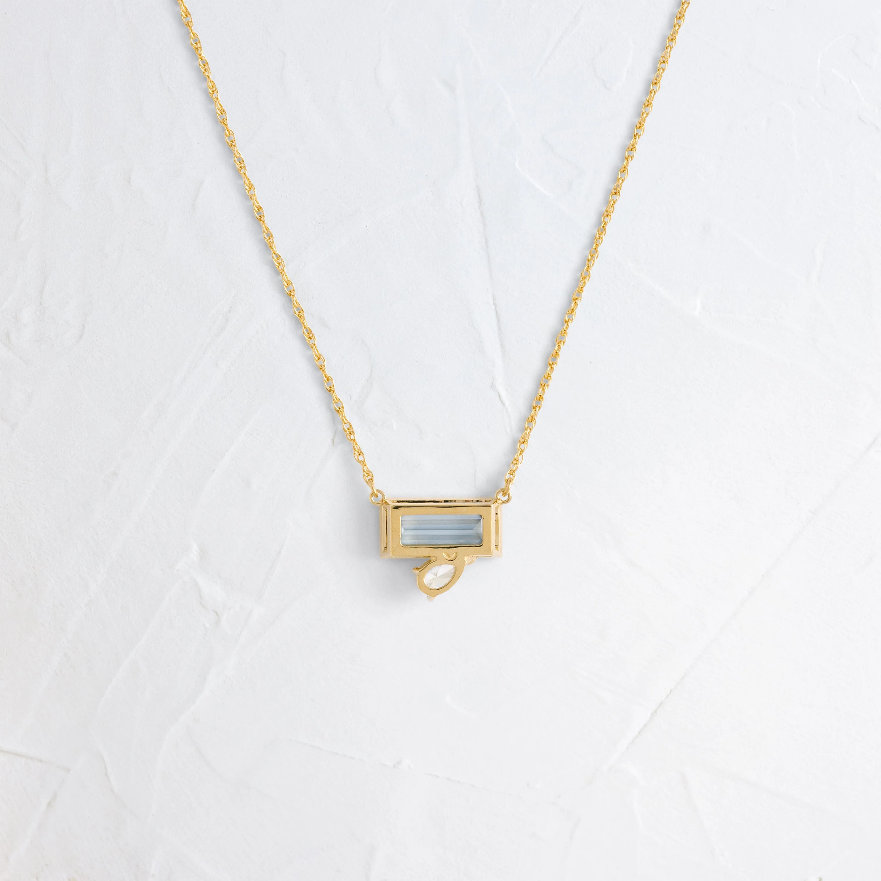 Littlefall Necklace, 1.26ct. Lab-Grown Blue Diamond