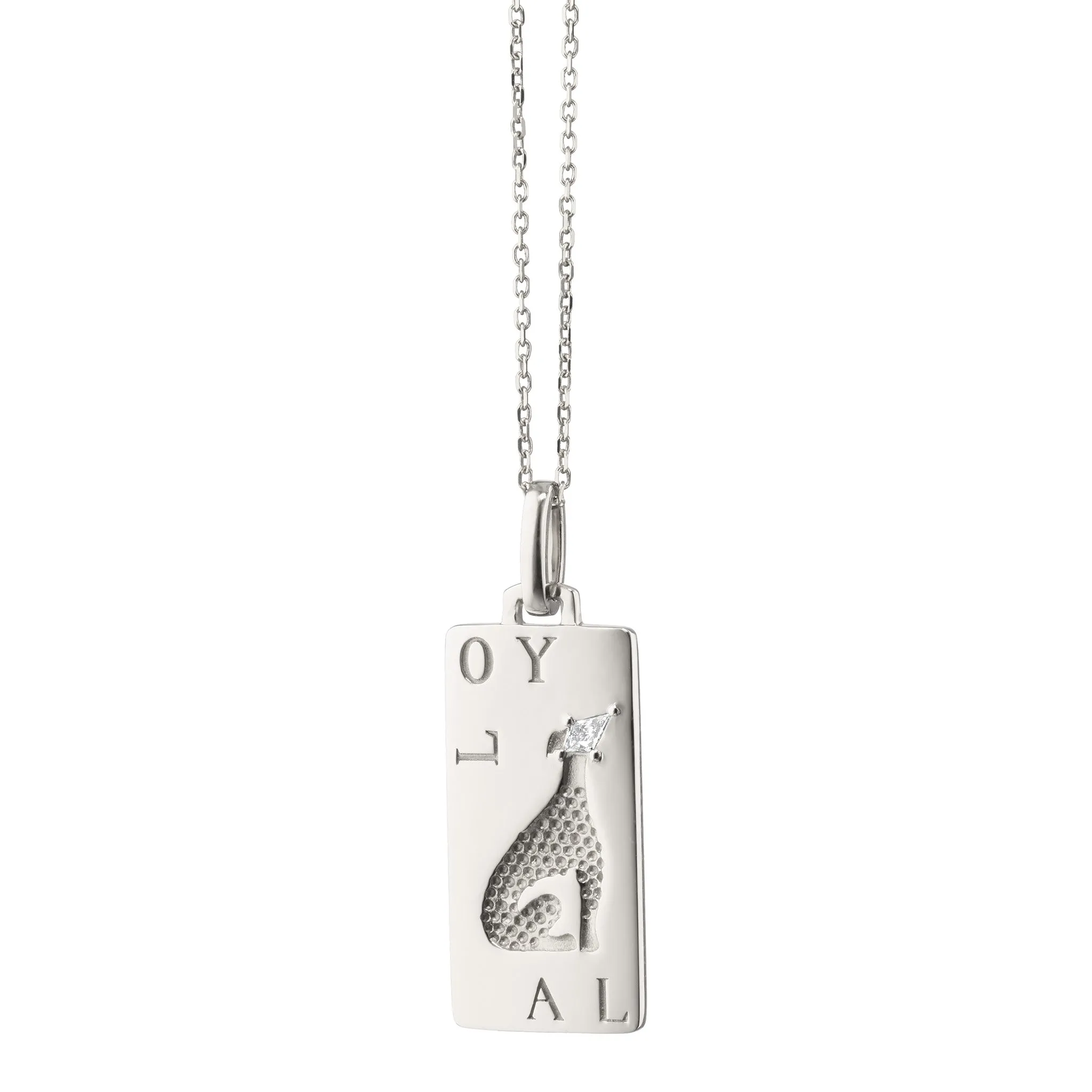 ??Loyal?? Dog Sterling Silver Intaglio Charm