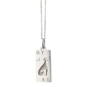 ??Loyal?? Dog Sterling Silver Intaglio Charm