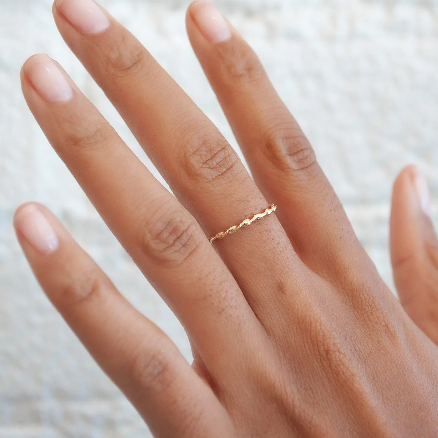 LXXXII Twist Gold Band