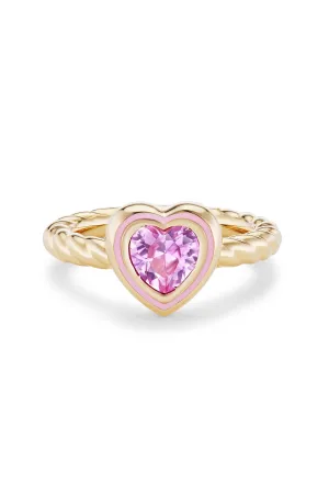 Madison Heart Bezel Stack Ring