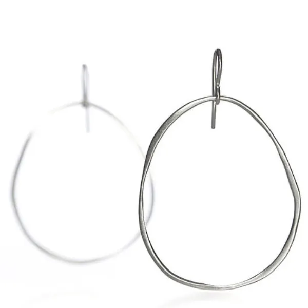 Medium Irregular Loop Earrings