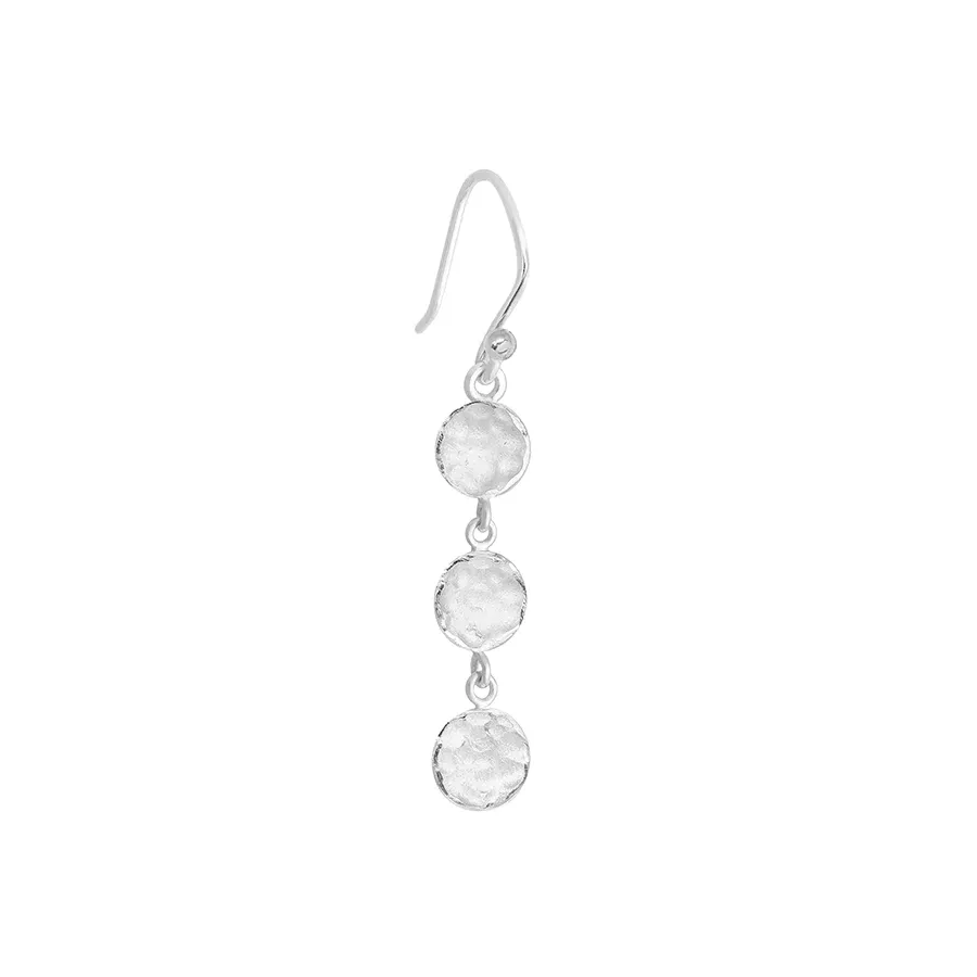 Mini 3 Disc Earrings