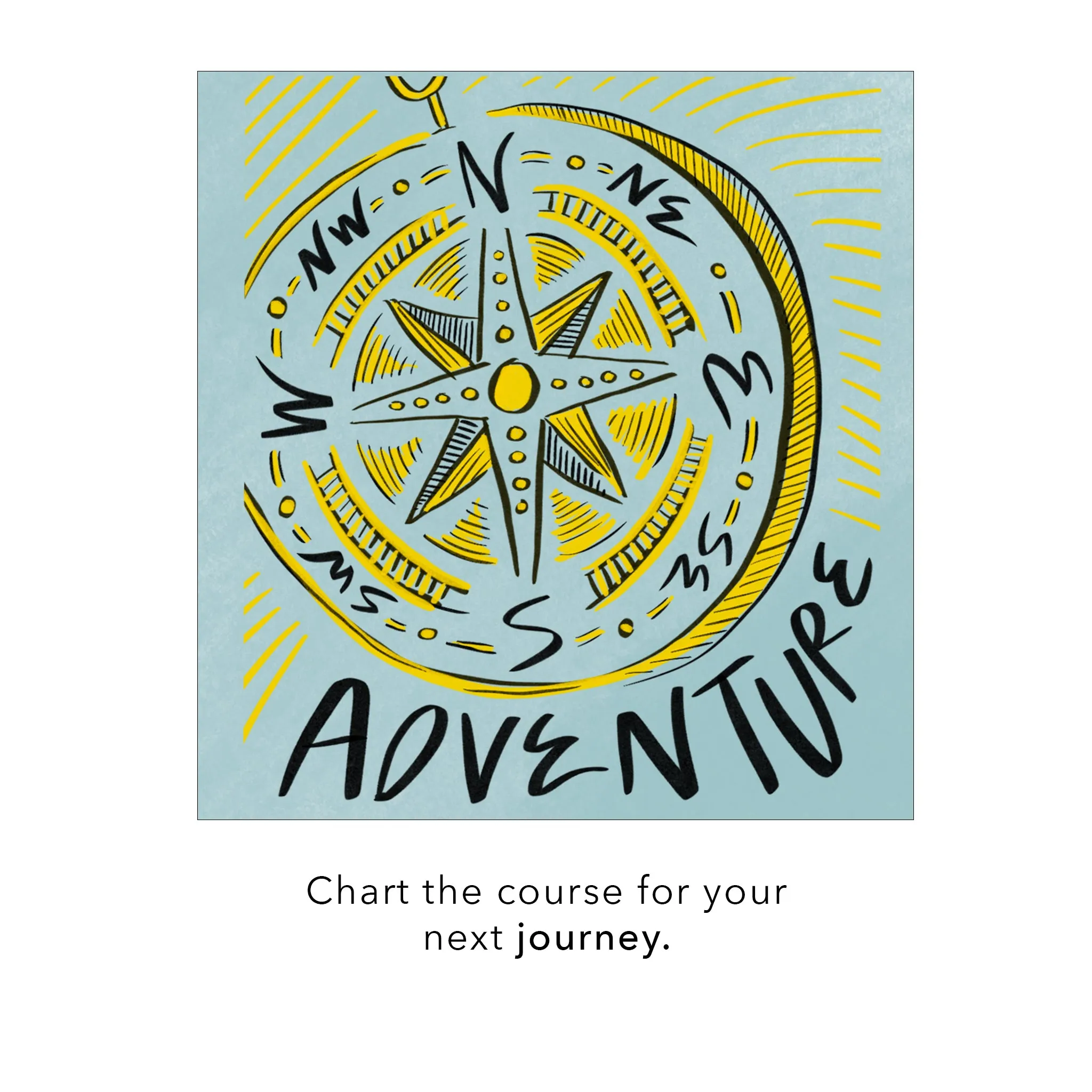Mini "Adventure" Compass Charm with Pav?? Diamonds