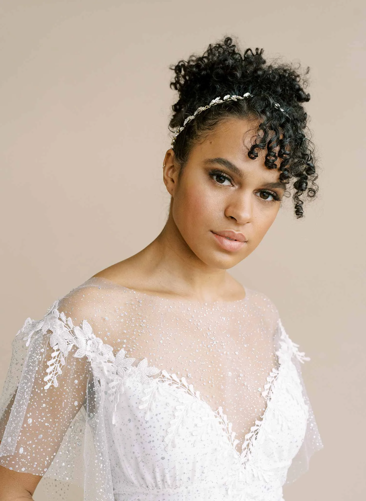 Modern bridal crystal circlet - Style #2144