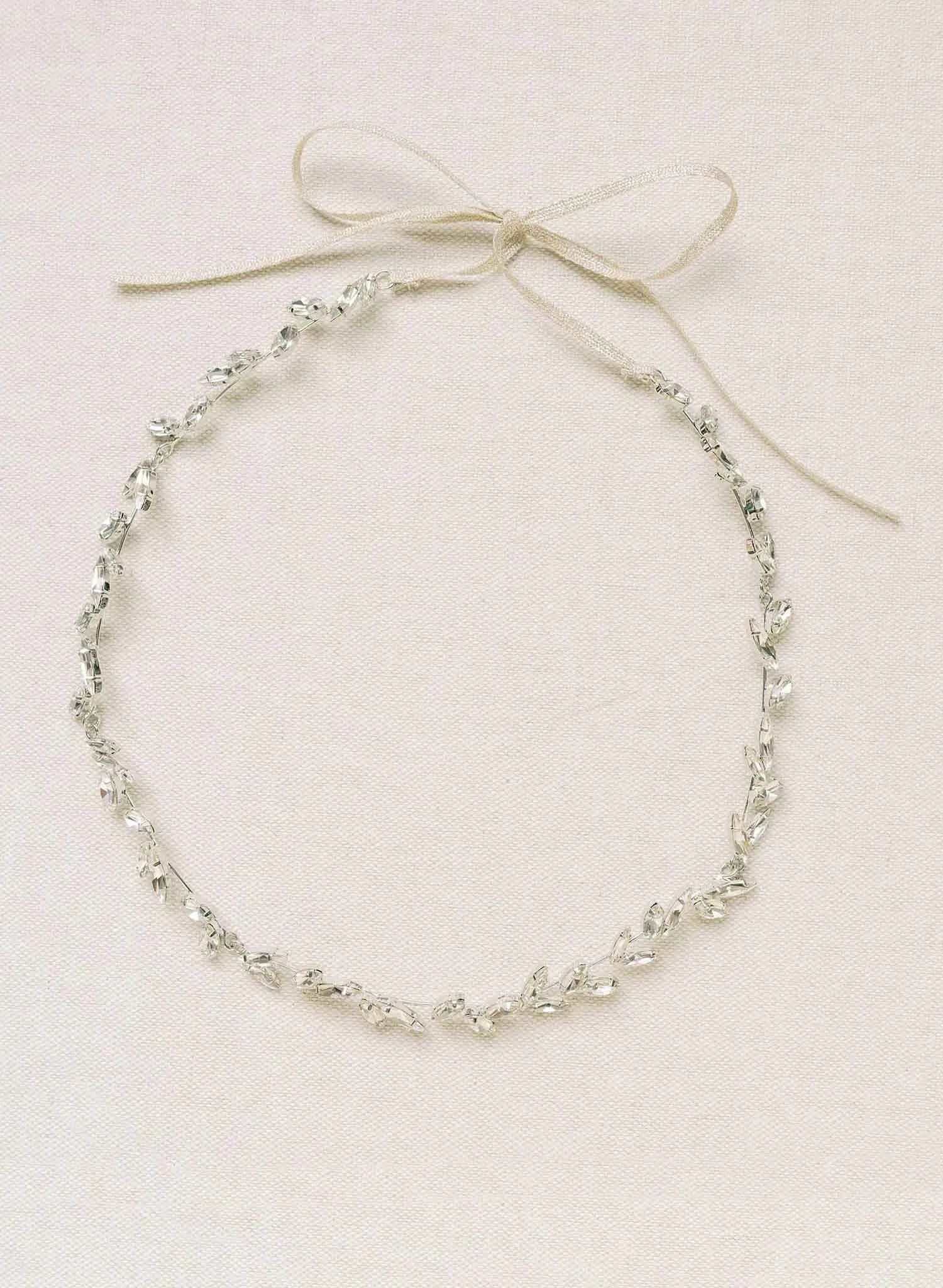 Modern bridal crystal circlet - Style #2144