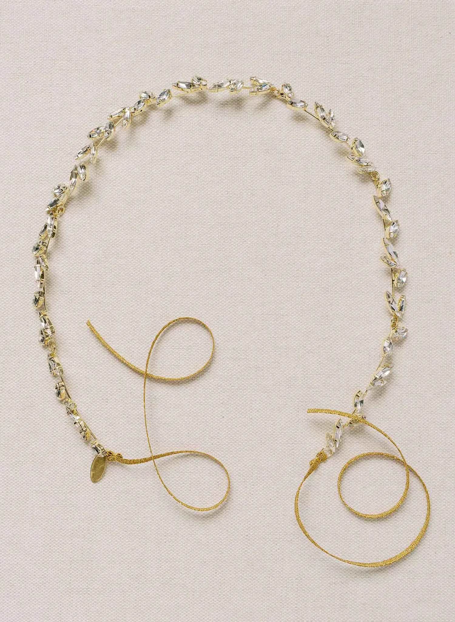Modern bridal crystal circlet - Style #2144