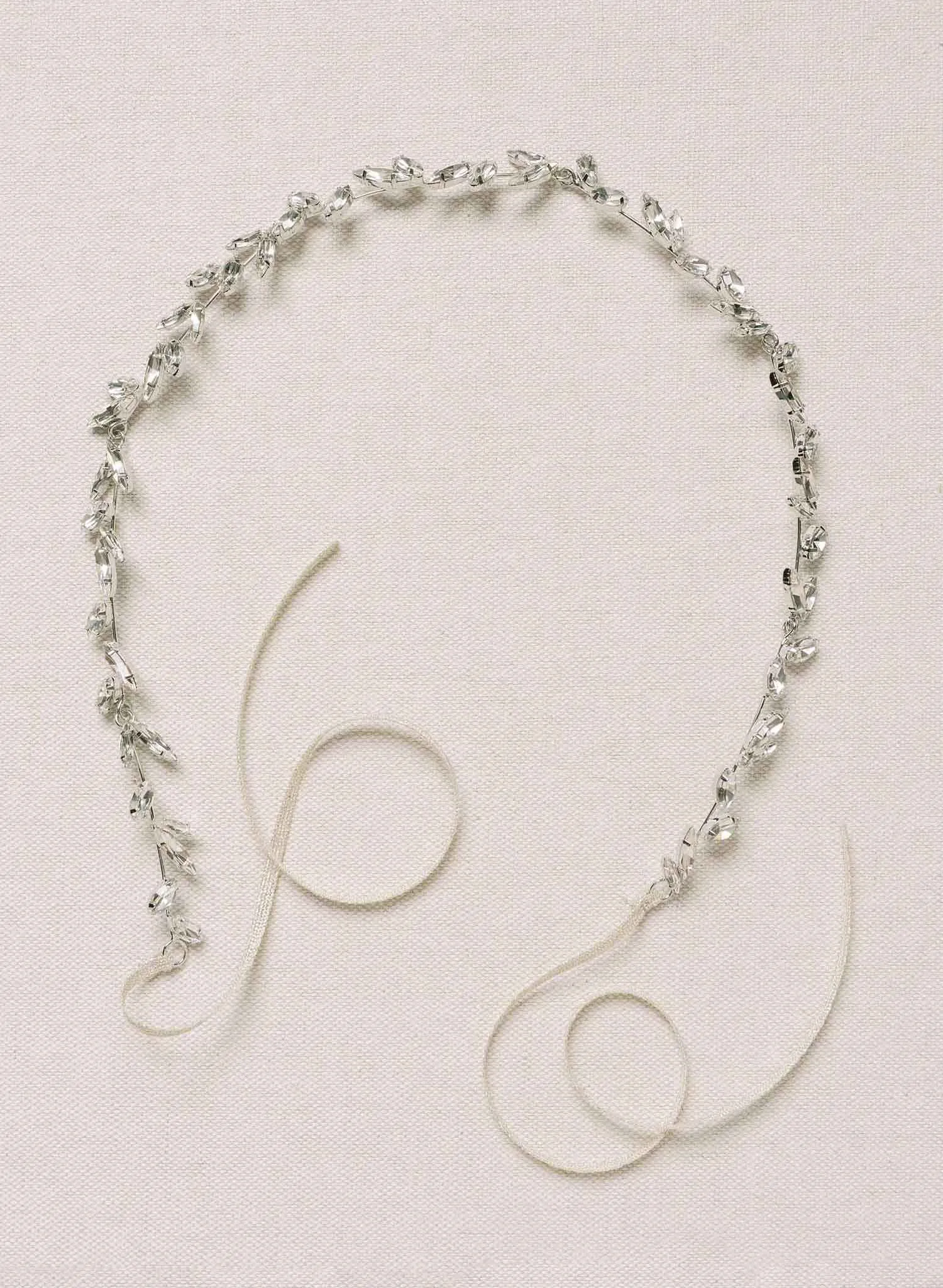 Modern bridal crystal circlet - Style #2144