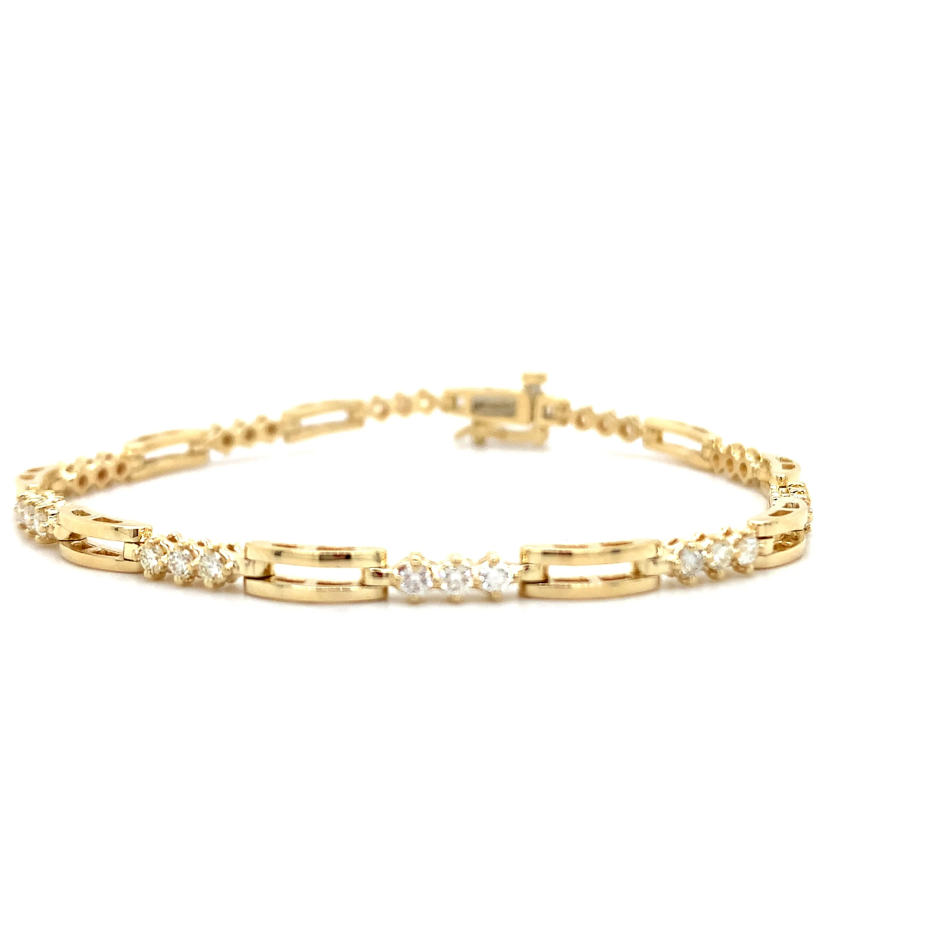 Modern Diamond Tennis Bracelet