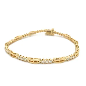 Modern Diamond Tennis Bracelet