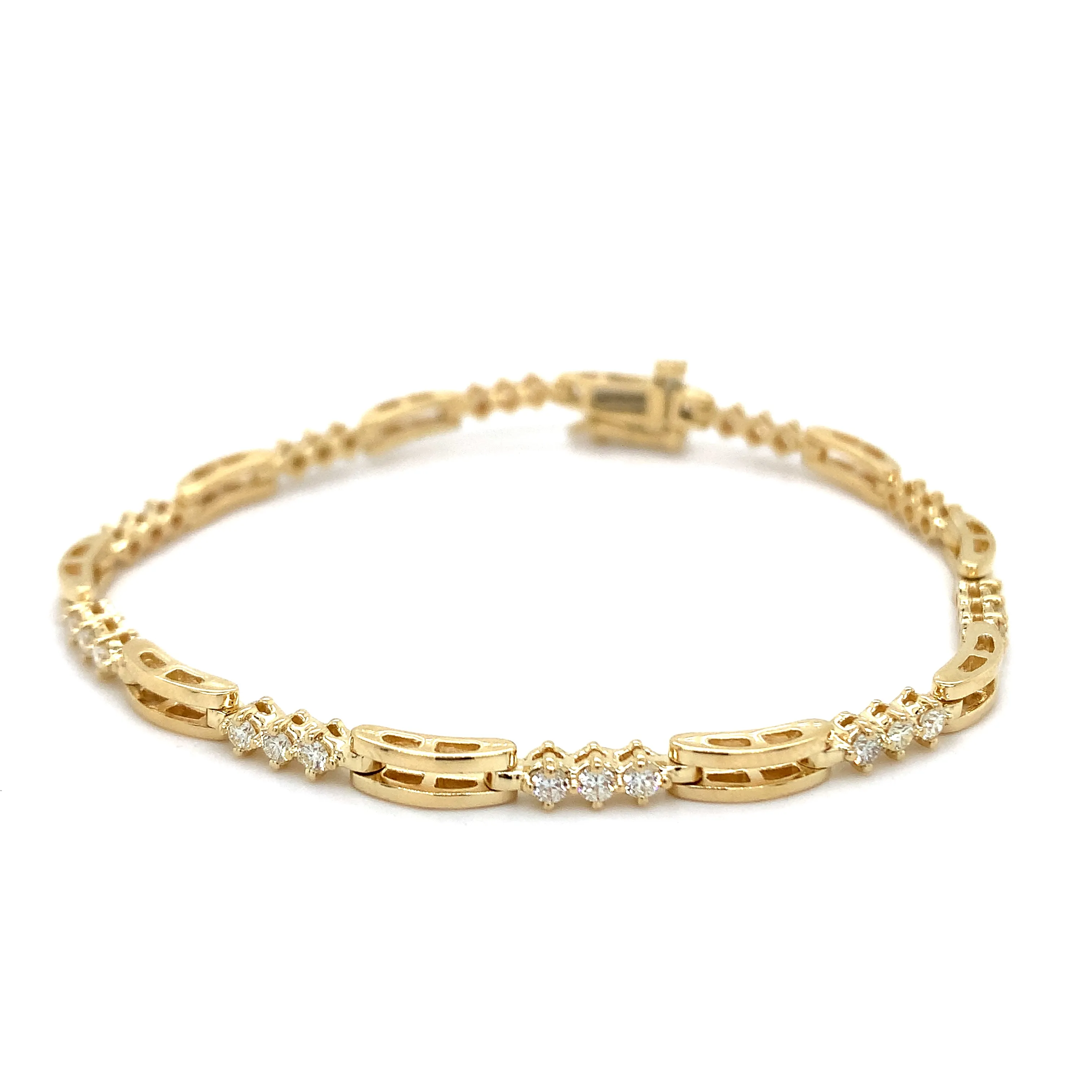 Modern Diamond Tennis Bracelet