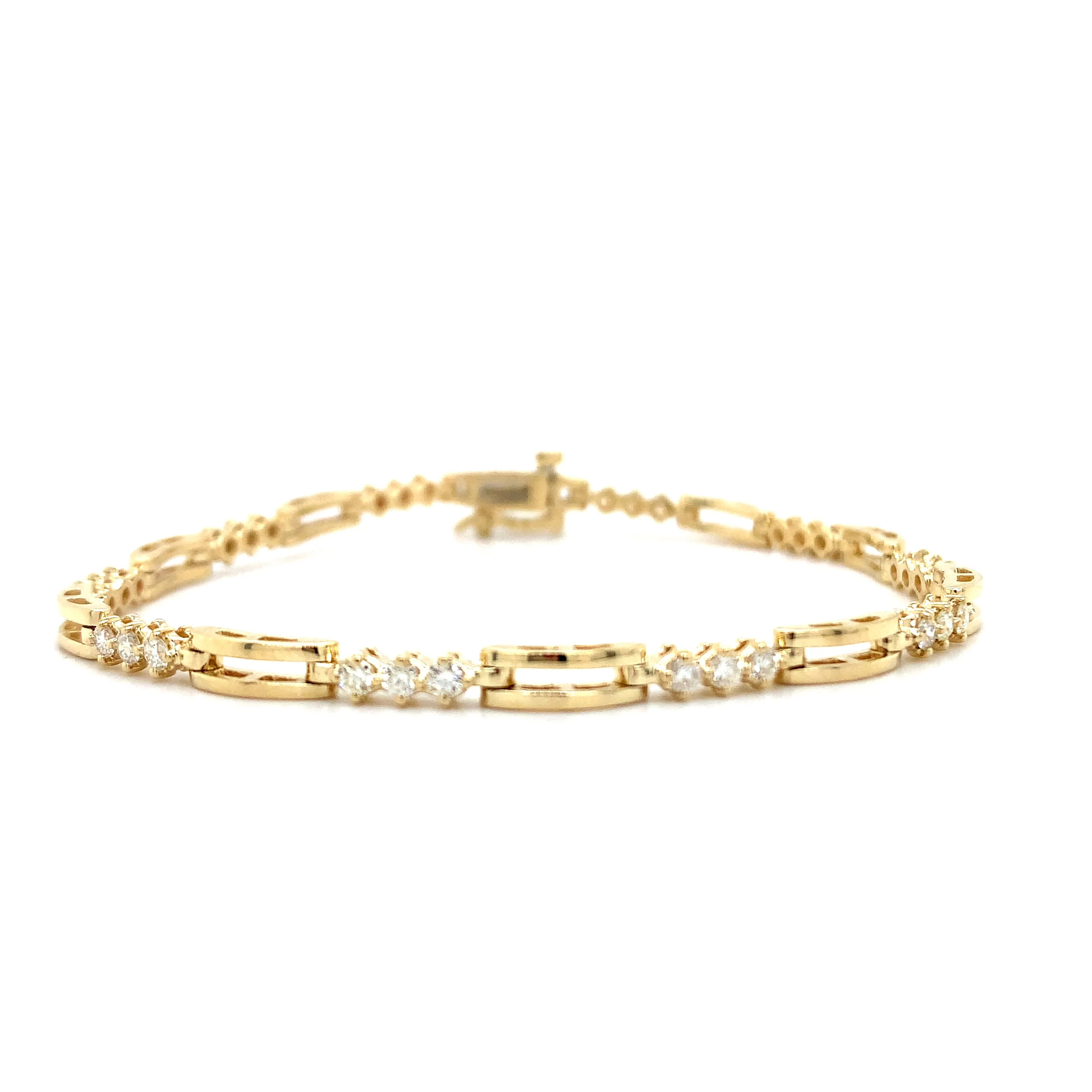 Modern Diamond Tennis Bracelet