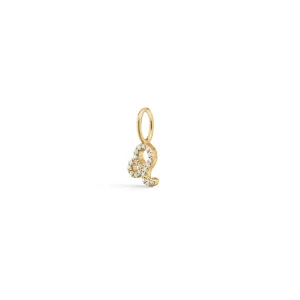 My Zodiac Pav?? Leo 18K Gold Pendant w. Diamonds