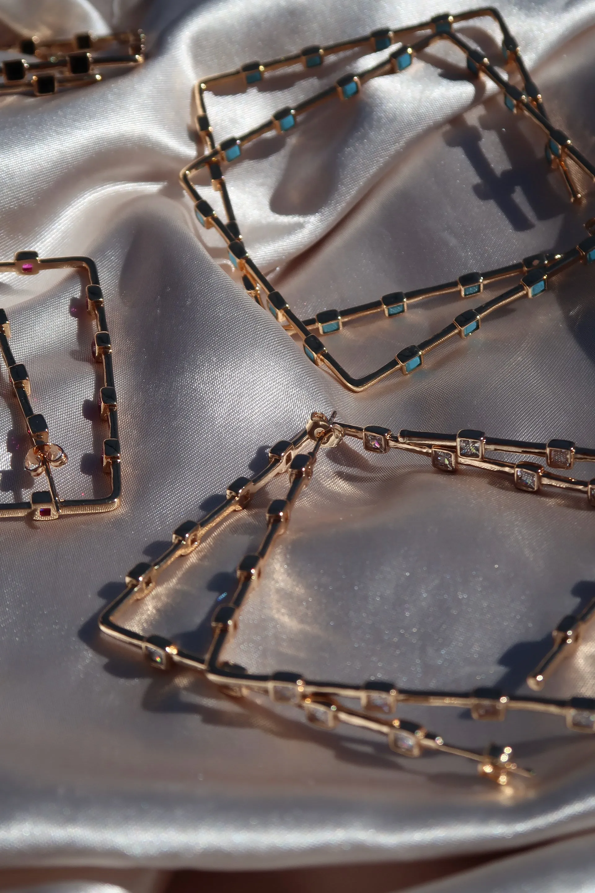Nolita 316L Stainless Steel Crystal Hoop Earrings