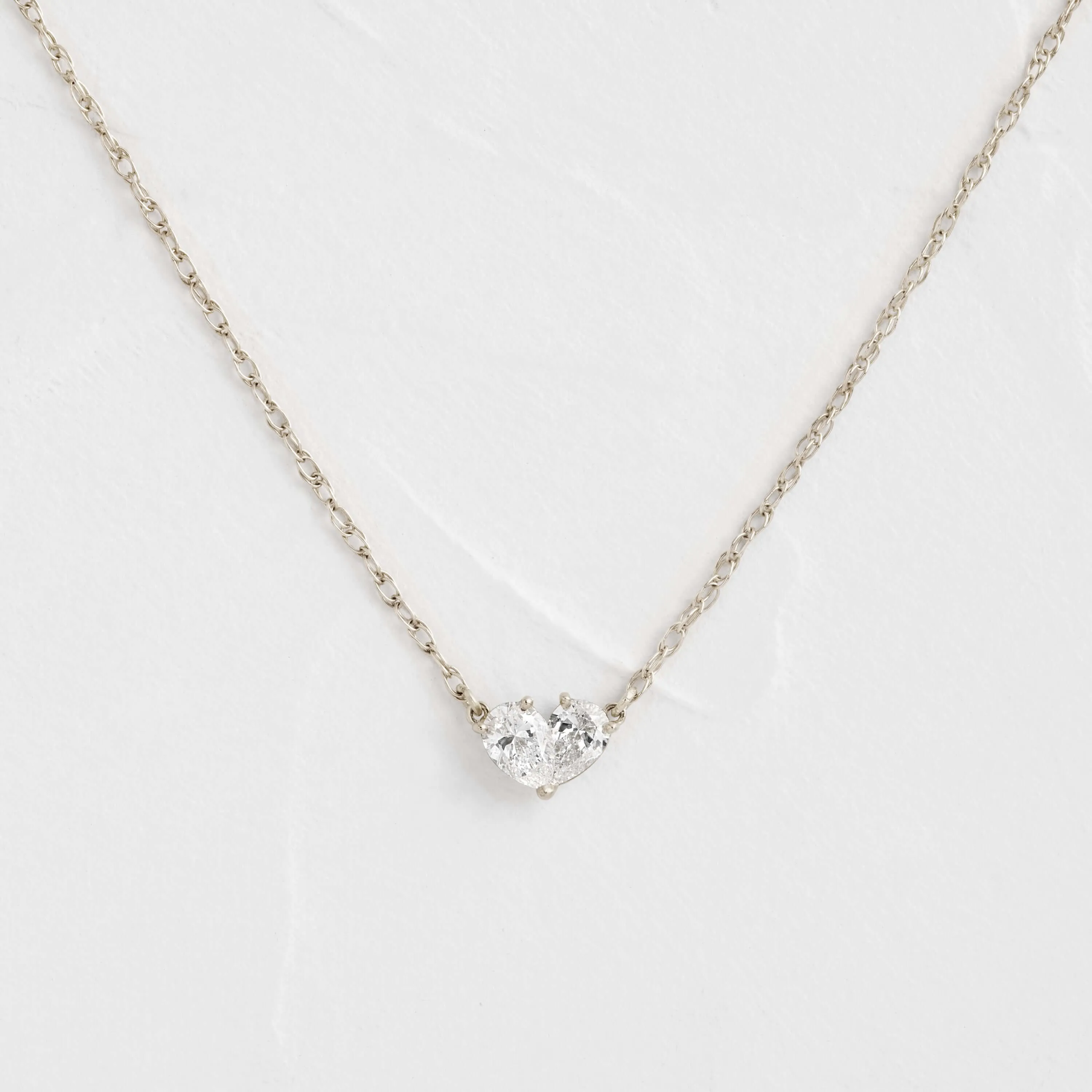 Overlap Heart Necklace - In Stock