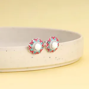 Oxidised Silver Vivid Vibe Earrings