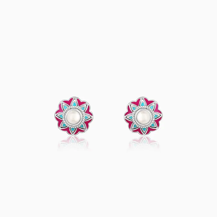 Oxidised Silver Vivid Vibe Earrings