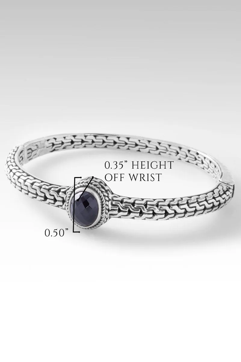 Palisade Bangle? in Black Spinel