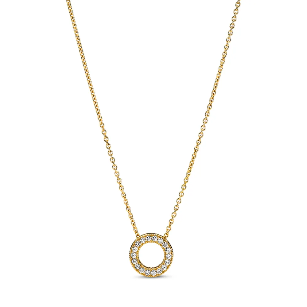 Pandora Logo Pav?? Circle Collier Necklace
