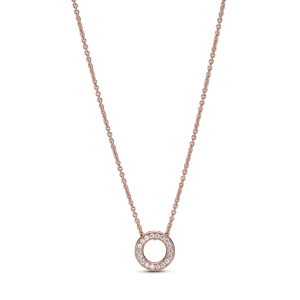 Pandora Logo Pav?? Circle Collier Necklace