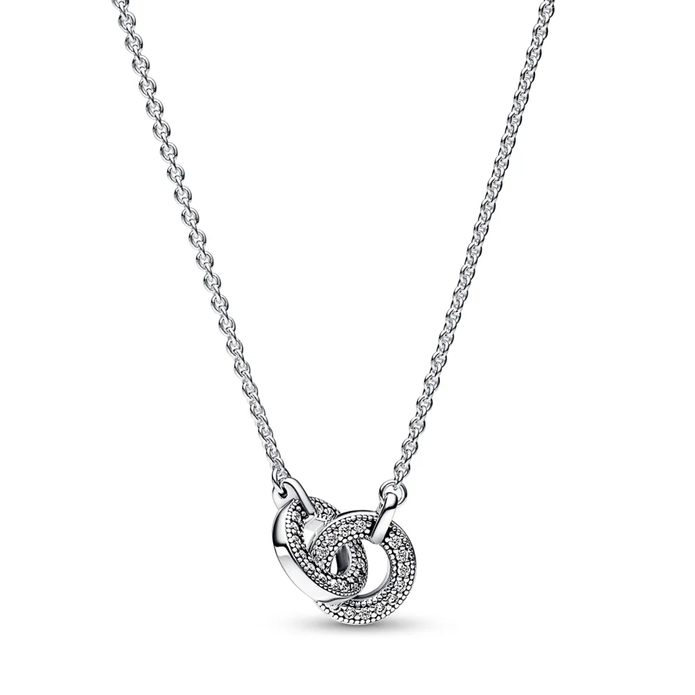Pandora Signature Intertwined Pav?? Pendant Necklace