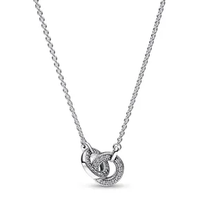 Pandora Signature Intertwined Pav?? Pendant Necklace