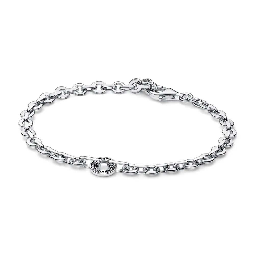 Pandora Signature Pav?? Bold Chain Bracelet