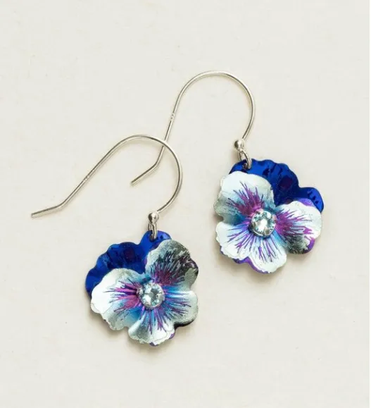 Pansy Drop Earrings