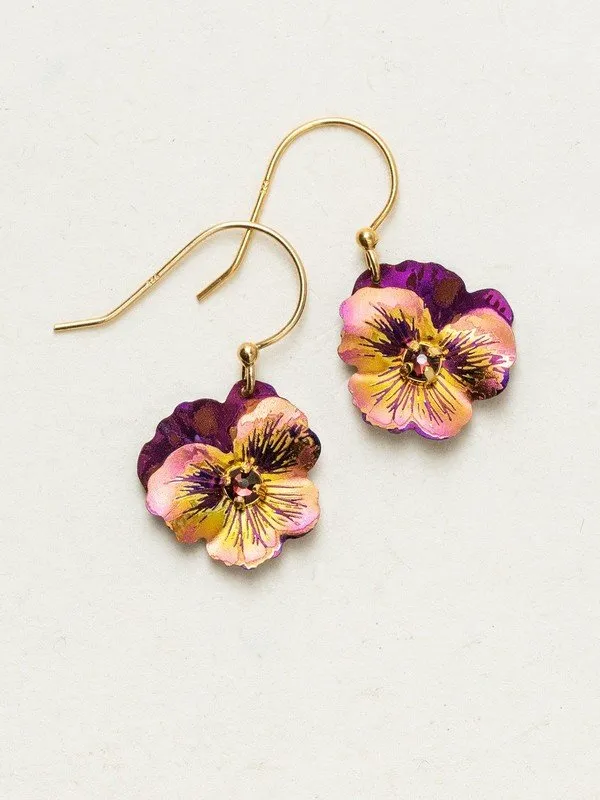 Pansy Drop Earrings