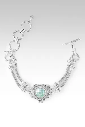 Peace Promise Bracelet II? in Green Mother of Pearl Mosaic
