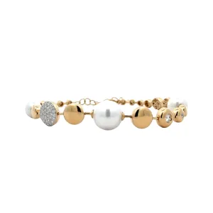 Pearl and Diamond Bracelet