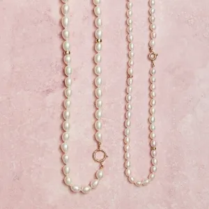 Pearls & 14kt Gold Necklace, Large