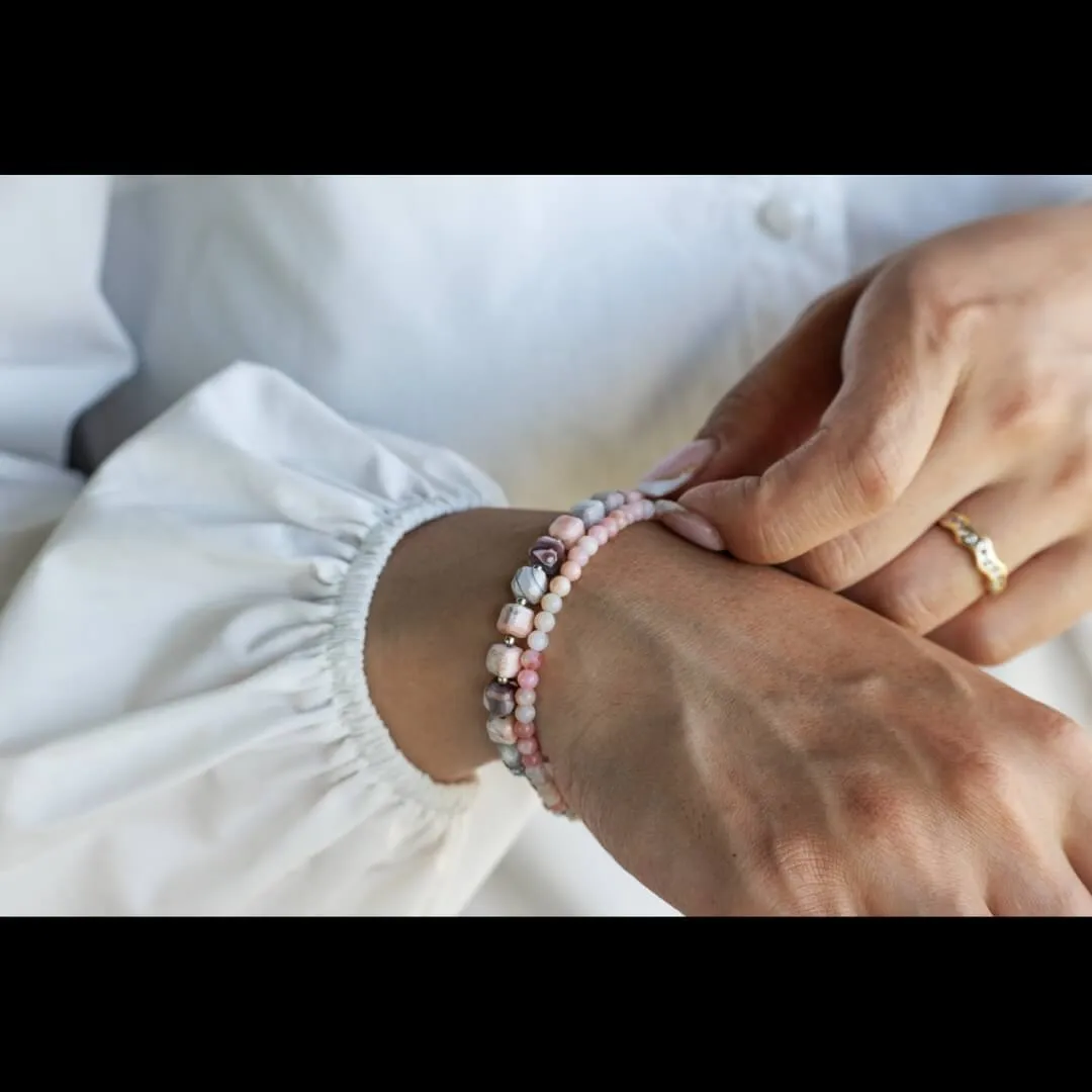 Pink Botswana Agate Bracelet I (6mm)