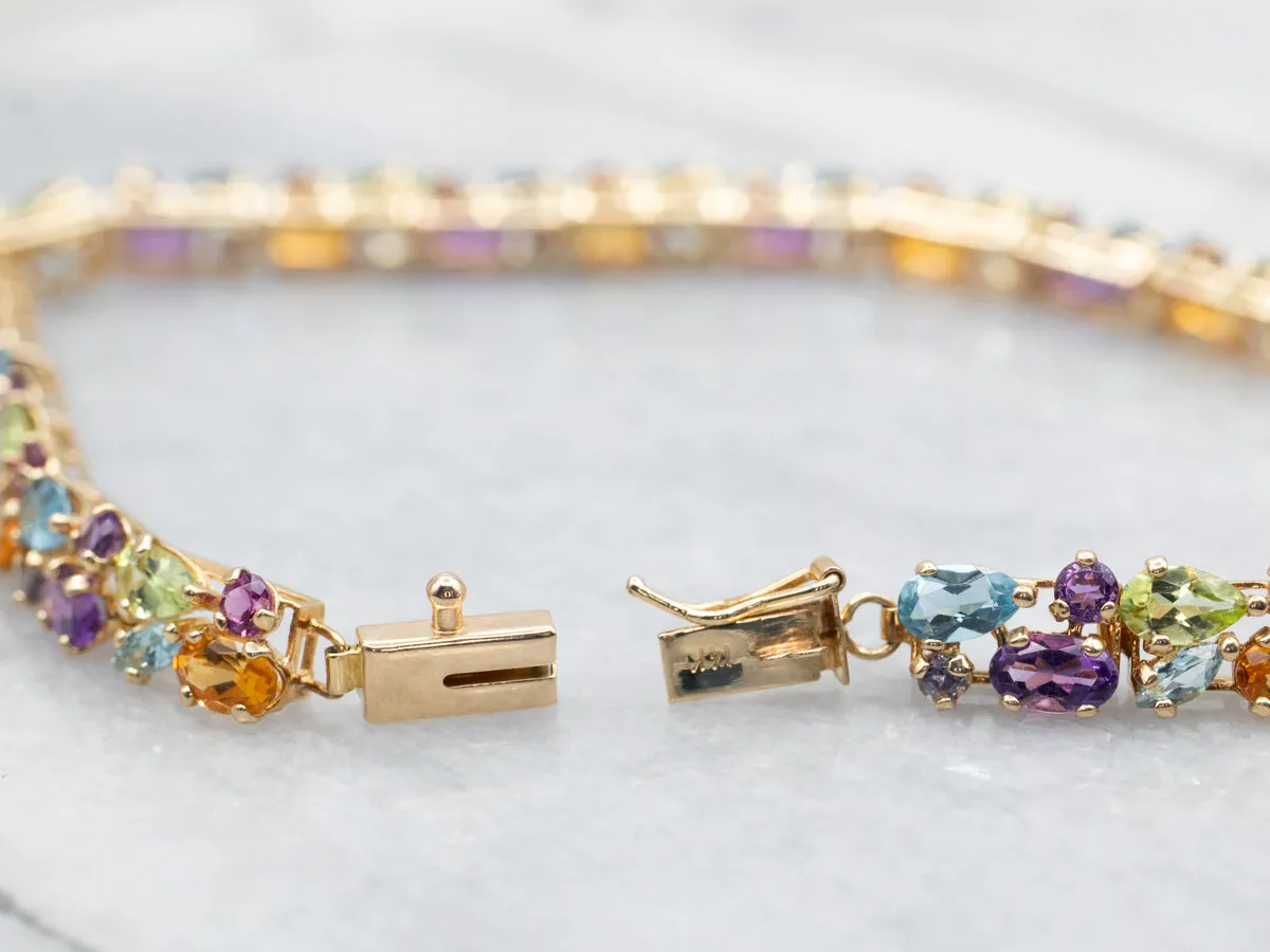 Rainbow Semi-Precious Tutti Frutti bracelet