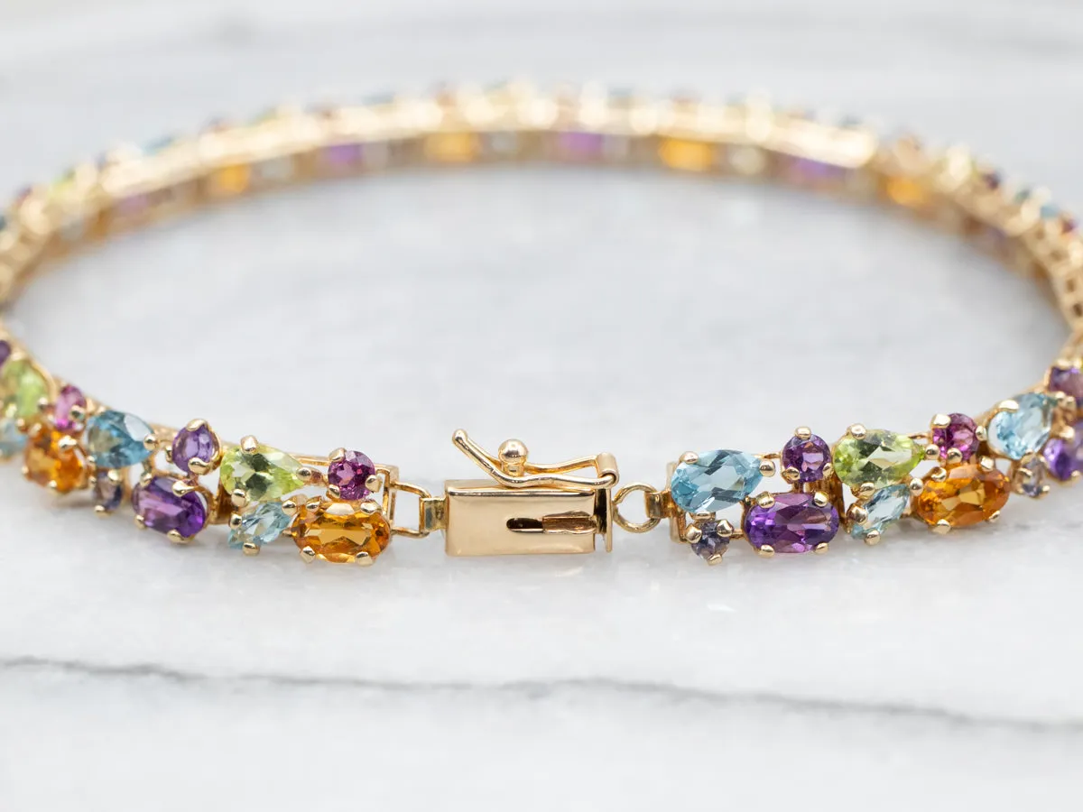 Rainbow Semi-Precious Tutti Frutti bracelet